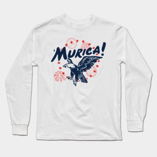 Murica america eagle Long Sleeve T-Shirt